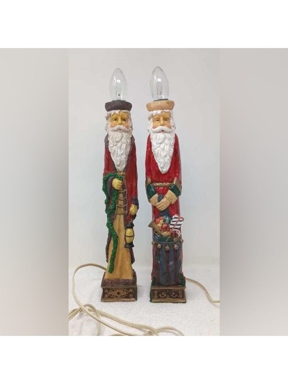 Santa Candle Lamps, Christmas Decor, 24"H, Red - Picture 2 of 11